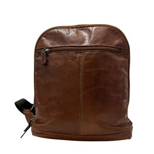 Jack Georges Genuine Leather‎ Small Voyager convertible Backpack Crossbody